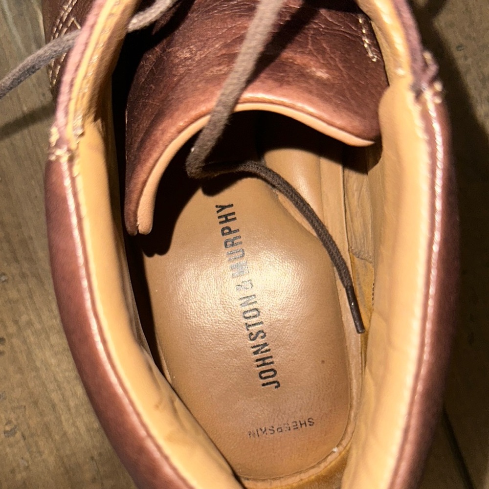 Men's Brown Leather Shoes - Picture 2 of 6